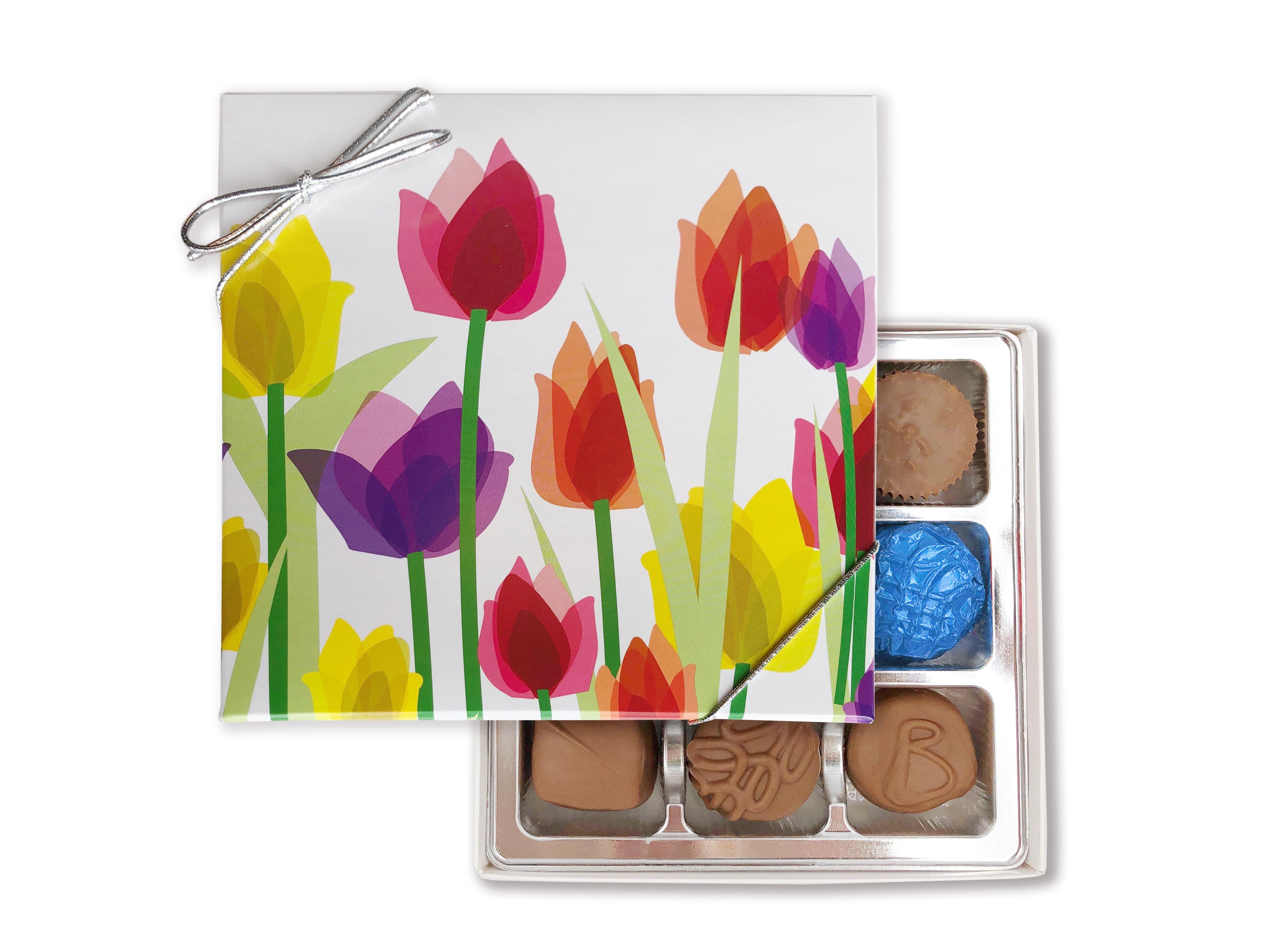 Spring Tulips 9 Piece Box