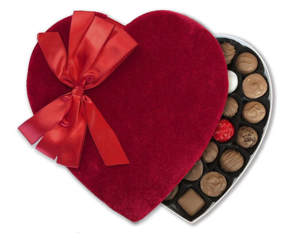 Red Velvet Heart Box
