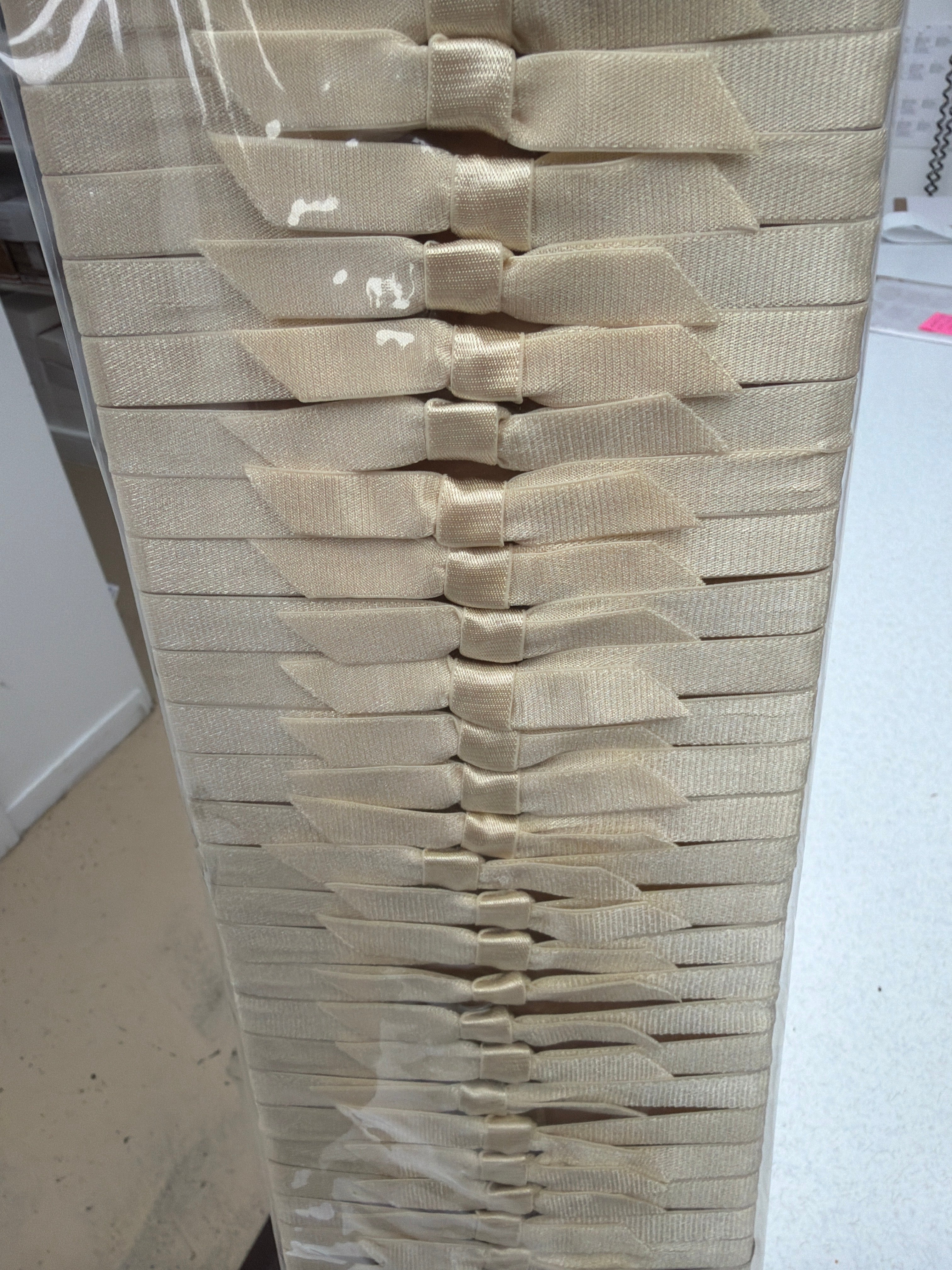 Cream Satin Ribbon - Small (50)