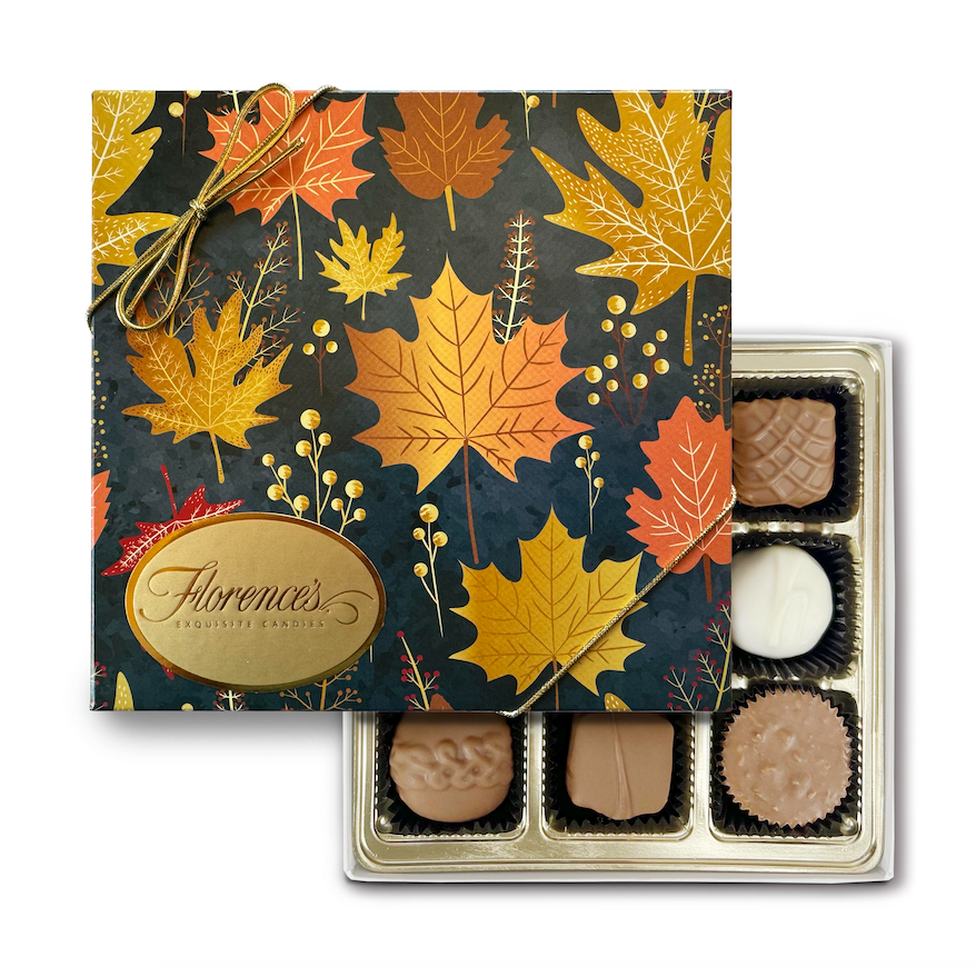 9 Piece Vibrant Leaves Box