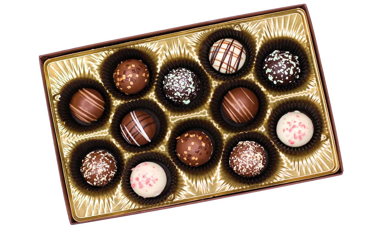 12 Piece Box of Traditional Truffle Chocolates