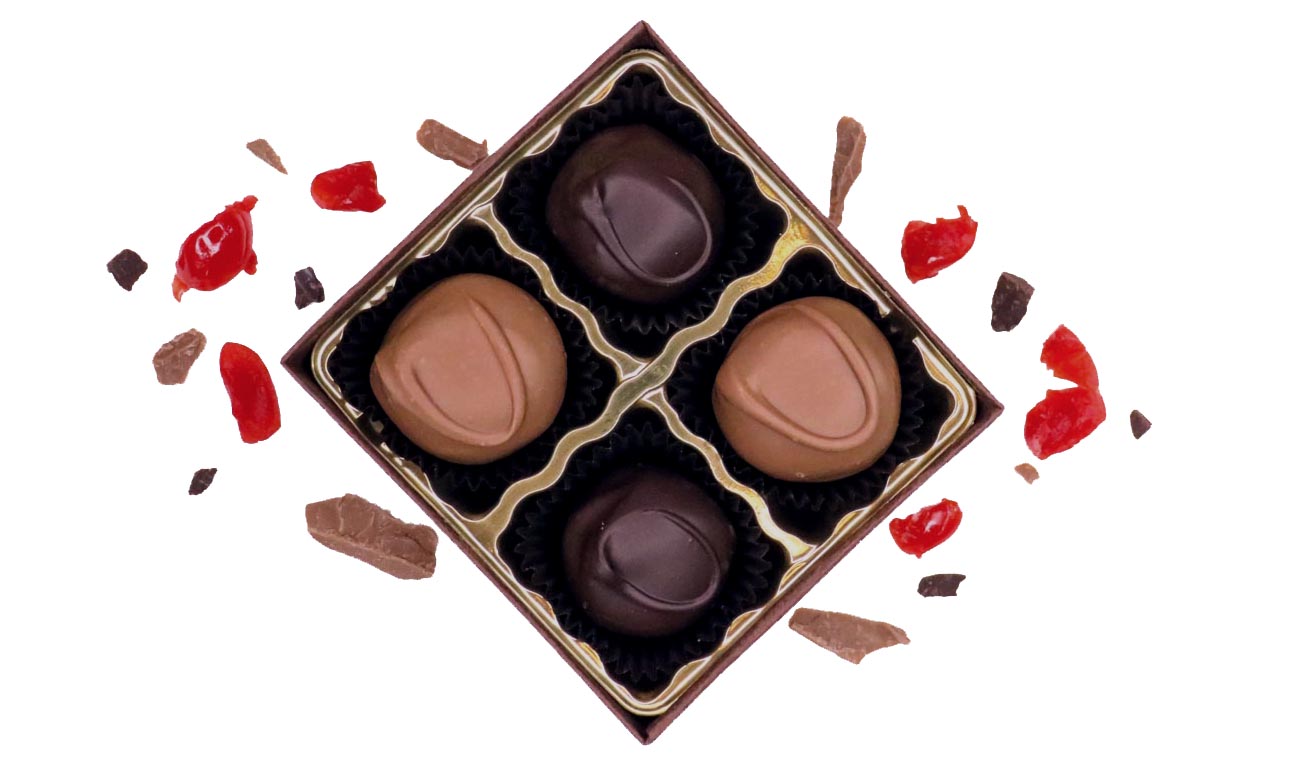 4 Piece Cherry Cordials