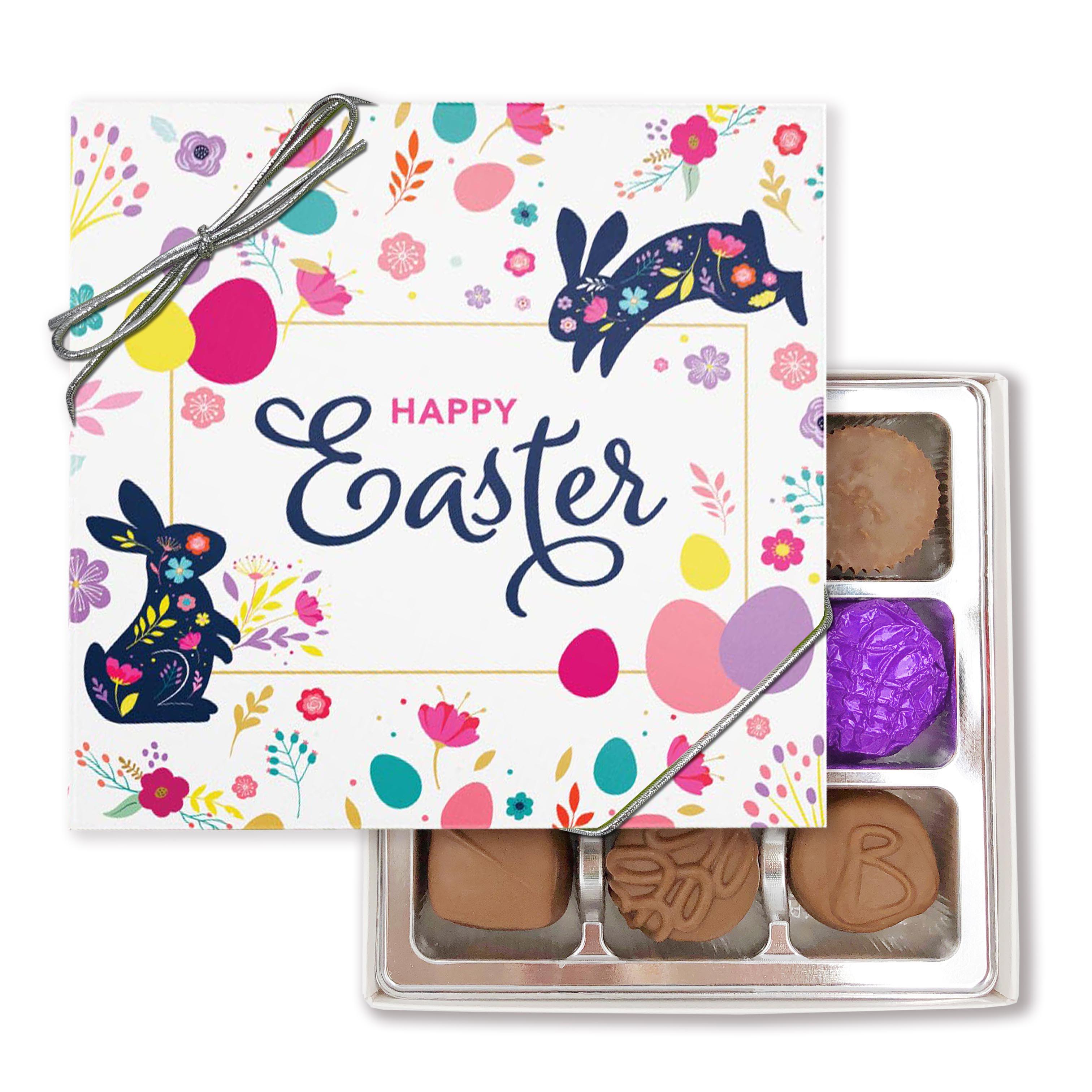 Multicolor Happy Easter 9 Piece Box